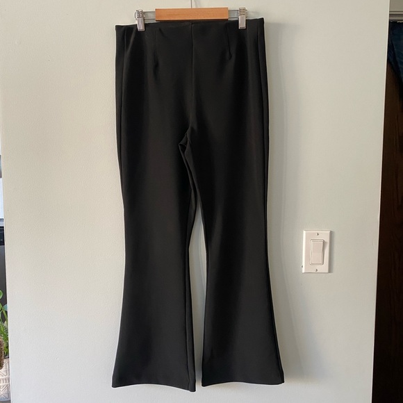 Zara Pants & Jumpsuits Zara Mini Ribbed Flared Leggings Poshmark